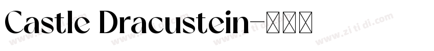 Castle Dracustein字体转换